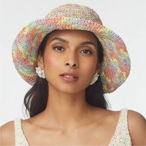 Lele Sadoughi Pastel Straw Hat